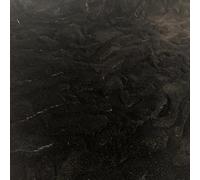 Super Luxury Faux Fur Fabric Material - Black Ripple, 1Mtr 150cm x 100cm