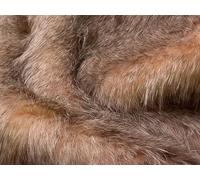 Super Luxury Faux Fur Fabric Material - Blush Raccoon - 1/4MTR