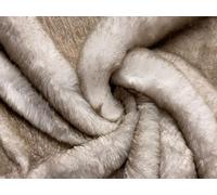 Super Luxury Faux Fur Fabric Material - Cappuccino - Sample