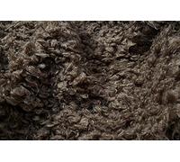 Super Luxury Faux Fur Fabric Material - Curly Taupe, 1Mtr - 150cmx100cm - 60"x39" in
