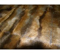 Super Luxury Faux Fur Fabric Material - Ginger Deer, Sample - 10cmx10cm