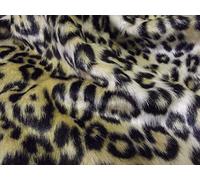 Super Luxury Faux Fur Fabric Material - Leopard COWSKIN, 1Mtr - 150cmx100cm - 60"x39" in