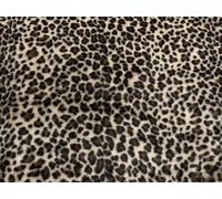 Super Luxury Faux Fur Fabric Material Leopard Print Sample
