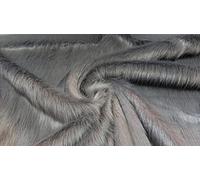 Super Luxury Faux Fur Fabric Material - Long Pile Light Grey, 1Mtr - 150cm x 100cm