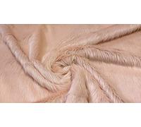 Super Luxury Faux Fur Fabric Material - Long Pile Peach, 1Mtr - 150cm x 100cm