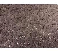 Super Luxury Faux Fur Fabric Material - Mauve Sequin, 1Mtr - 150cm x 100cm