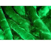 Super Luxury Faux Fur Fabric Material - Plush Emerald Green, Sample - 10cmx10cm