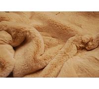 Super Luxury Faux Fur Fabric Material - Plush Super Soft Beige, Sample - 10cm x 10cm