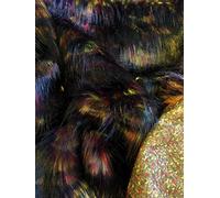 Super Luxury Faux Fur Fabric Material - Purple FIRE, 1Mtr - 150cm x 100cm
