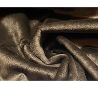 Super Luxury Faux Fur Fabric Material Short Plush Chocolate 1MTR