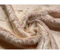 Super Luxury Faux Fur Fabric Material Short Plush Pale Pink Frost 1MTR