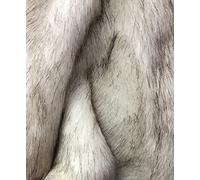 Super Luxury Faux Fur Fabric Material - Winter Wolf, 1/4Mtr - 75cmx50cm