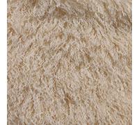 Super Luxury Mongolian Faux Fur Fabric Material Cream, 1/2Mtr 150cmx50cm