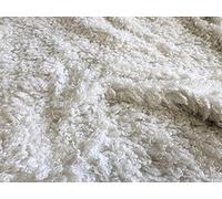 Super Luxury Mongolian Faux Fur Fabric Material - Ivory, 1Mtr 150cmx100cm