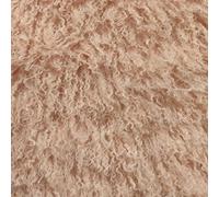 Super Luxury Mongolian Faux Fur Fabric Material Pale Pink, 1/2Mtr 150cmx50cm