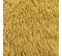 Super Luxury Mongolian Faux Fur Fabric Material Yellow, 1/2Mtr 150cmx50cm