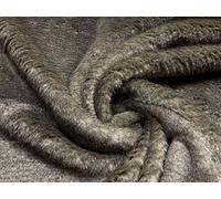 Super Luxury Plush Faux Fur Fabric Grey Baby Deer 1MTR