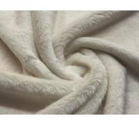 Super Luxury Short Plush Faux Fur Fabric Material Ivory 1/4MTR