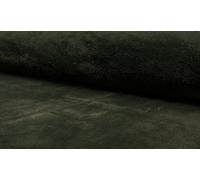 Super Luxury Short Plush Faux Fur Fabric Material - Olive Green, 148cm x 100cm