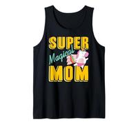 Super Magical Mom Rainbow Unicorn Hero Power Tank Top