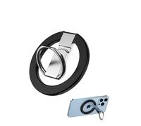 (Super Magnetic Force) Smartphone Ring, Magnetic, Compatible with MagSafe, Bunker Ring, Thin, 360 Degree Rotation, Angle Adjustable, Magnetic Enhanced Metal Ring, Smartphone Drop Prevention,