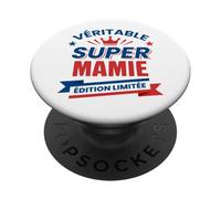 Super Mamie Édition Limitée Cadeau Original pour Grand-mère PopSockets Adhesive PopGrip