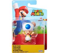 SUPER MARIO 2.5 inch Mini Action Figure - Packaging May Vary (Blue Toad)