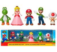 Nintendo Super Mario Bros Friends Mario And Multi Pack Figure 6 Cm Multicolor Kids
