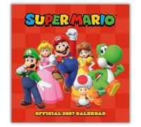 Super Mario 2027 Square Wall Calendar Official Licensed Nintendo Calendar, Monthly Grid Layout, Iconic Super Mario Characters & Colourful Game Artwork, Large Square Format, Gift for Mario Fans
