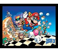 Super Mario 30 x 40 cm Bros. 3 Art Framed Print