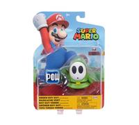 Super Mario 4 inch Green Shy Guy Action Figure with POW Block