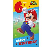 Super Mario 6th Birthday Card