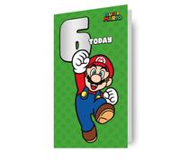Super Mario Age 6 Birthday Card