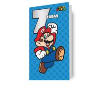 Super Mario Age 7 Birthday Card