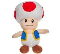 Super Mario Articulated 2.5" 6cm Play & Plush Figure Sets - (30cm 12" Toad Plush)