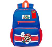 Super Mario Backpack for Kids Boys School Bag Tweens Gamer Rucksack Book Bag Lightweight Daypack for PE Sports Holiday Travel Sleepovers