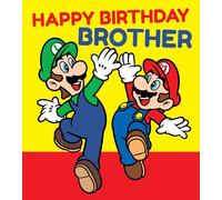 SUPER MARIO BIRTHDAY CARD BROTHER