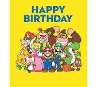 Super Mario Birthday Card, Nintendo Character Birthday Greeting Card