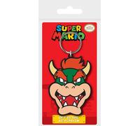 Super Mario Bowser Face Rubber Keychain