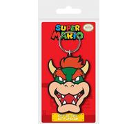 Super Mario Bowser Face Rubber Keychain