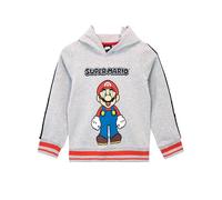 Super Mario Boys' Hoodie - Grey, 3-4 Years