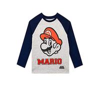 Super Mario Boys Long Sleeved Top Grey 3-4 Years