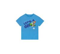 Super Mario Boy's Mario Galaxy Movie Yoshi T-Shirt in Light Blue | Size: 11-12 Years Super Mario Light Blue 11-12 Years