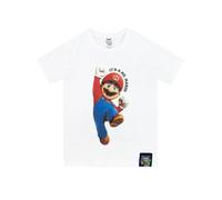 Super Mario Boy's Mario T-Shirt in White | Size: 9-11 Years Super Mario White 9-11 Years
