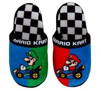 Super Mario Boys Slippers Kids Luigi Gaming Open Back Mules Slip On House Shoes