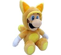 Super Mario Bros 22 cm Official Sanei Kitsune Fox Luigi Plush Toy