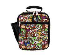 Super Mario Bros Boy's Girl's Soft Insulated School Lunch Box (Multicolor, One Size)