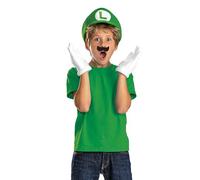 Super Mario Bros. Disguise Luigi Accessory Kit For Kids, One Size | Official Nintendo, Luigi Hat, Gloves & Mustache, Perfect for Halloween & Carnival