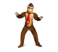Super Mario Bros DISK98812G Donkey Kong Deluxe Kids Nintendo Costume, Boys, Cartoon, Brown, One Size