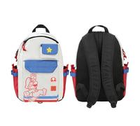 Super Mario Bros Mario Jump Pose 19” White Backpack